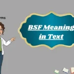 BSF Meaning in Text