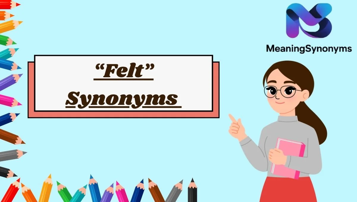 “Felt” Synonyms