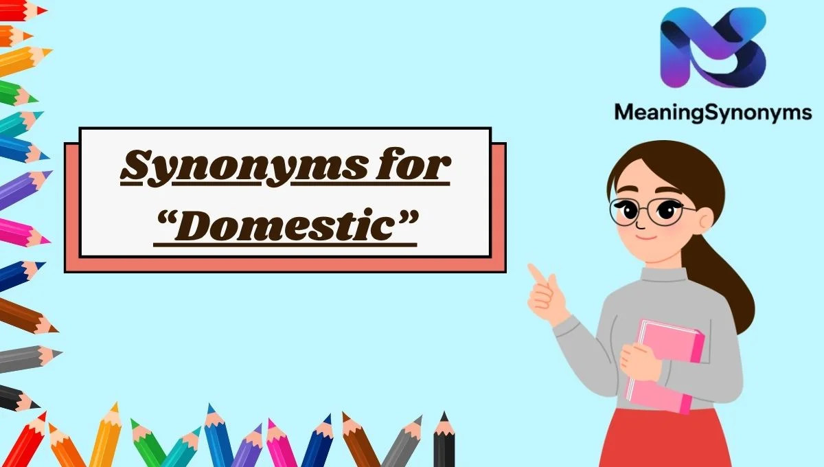 Synonyms for “Domestic”