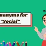 Synonyms for “Social”