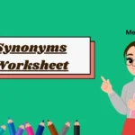 Synonyms Worksheet